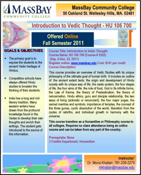 Introduction To Vedic Thought 