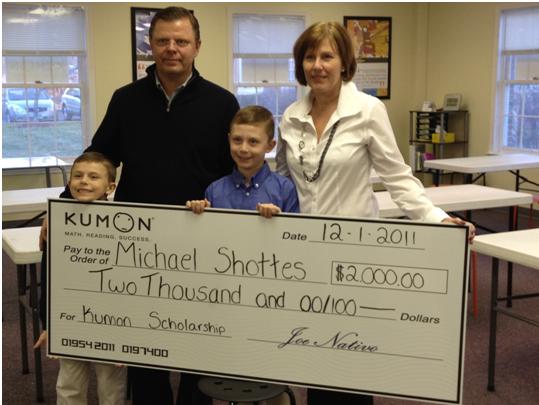 Kumon Of Bedford And Nashua Presents $2,000 Tuition Scholarship To Local Student
