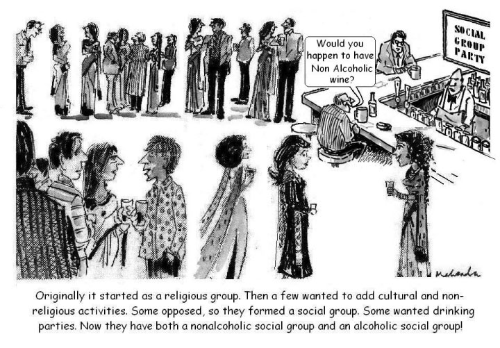 Cartoon: Social Group Party