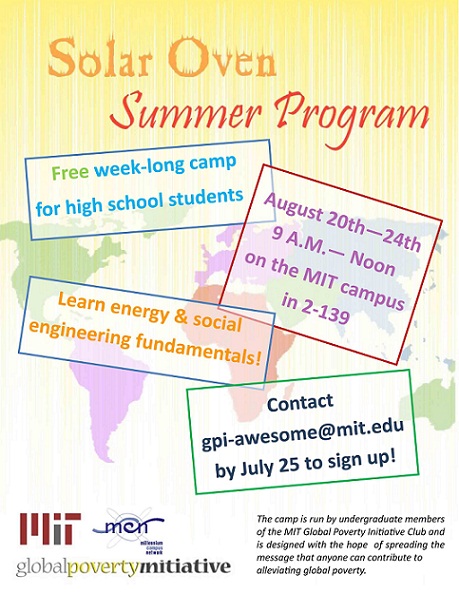 Solar Oven Summer Program