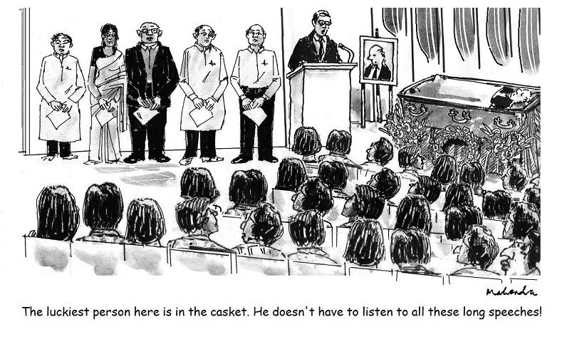 Cartoon: Funeral Speeches