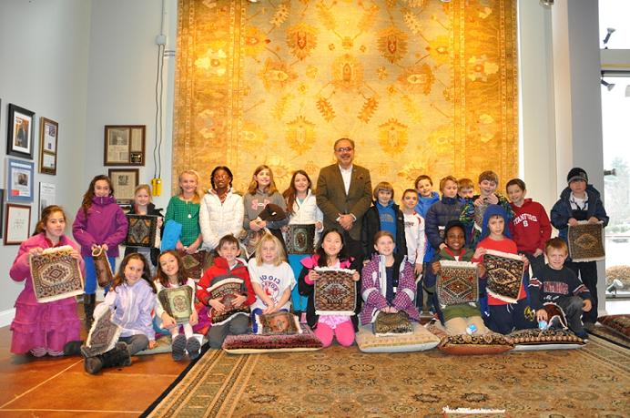 Local Schoolchildren Learn Cultural Lesson At Dover Rug & Home 