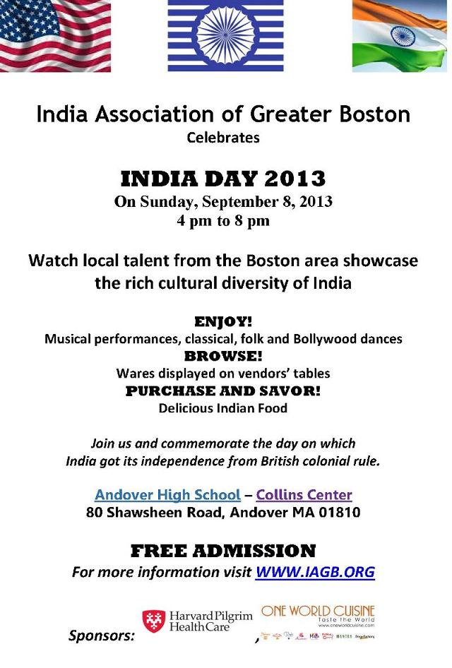 IAGB To Celebrate India Day