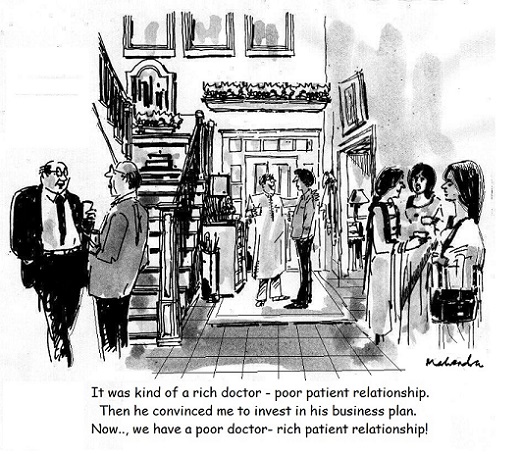 Cartoon: Rich Doctor Poor Patient