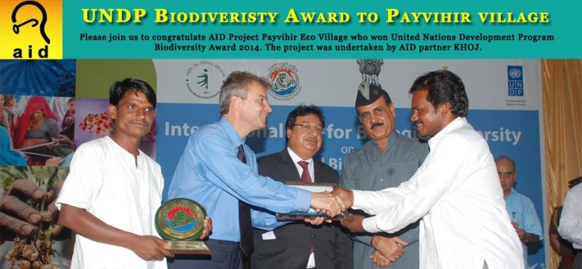 AID Supported Project, Payvihir Eco Village Wins UNDP Biodiversity Award, 2014