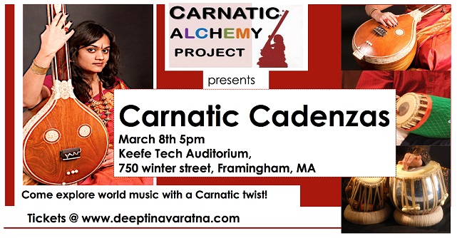 Carnatic Cadenzas – A Concert Of Carnatic-Inspired Music 