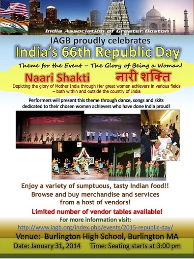 IAGB To Celebrate Republic Day 2015