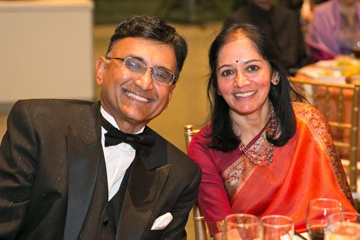 Special Recognition Award To Raj And Nalini Sharma At AIF Gala