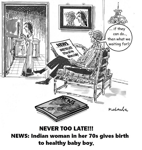 Cartoon: Never Too Late
