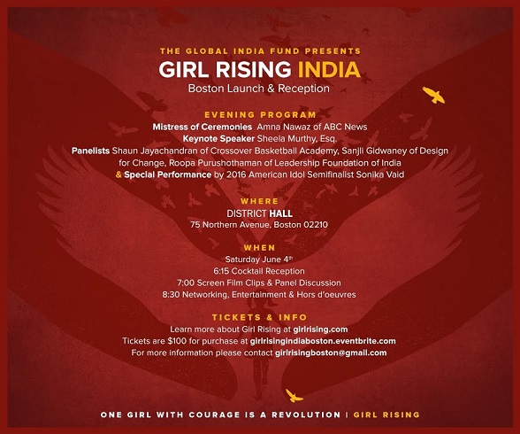 The Global India Fund Presents Girls Rising India 