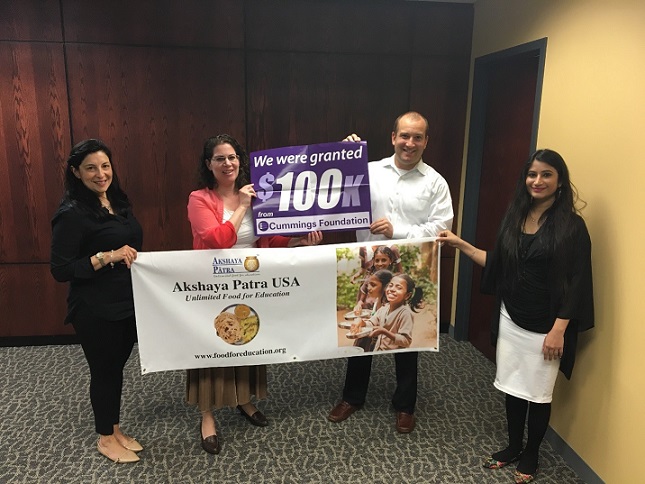 Akshaya Patra Usa Awarded $100,000 Grant For Mangalore India School Meal Program