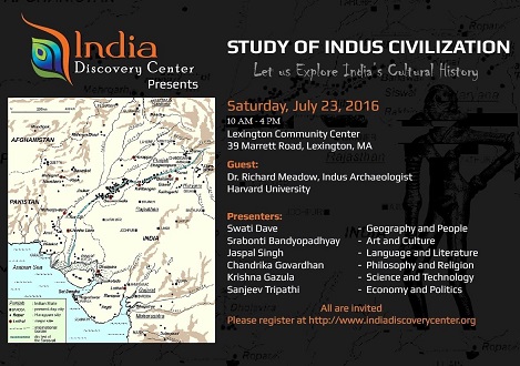 India Discovery Center Presents A Seminar On The Indus Civilization