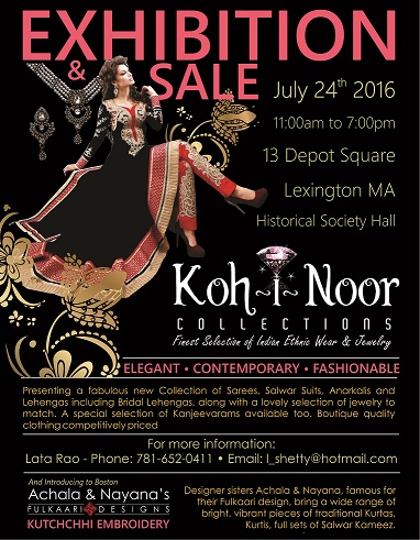 Kohinoor Collections Exhibition N Sale