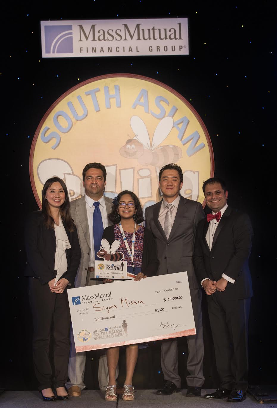 Siyona Mishra Wins 2016 MassMutual South Asian Spelling Bee