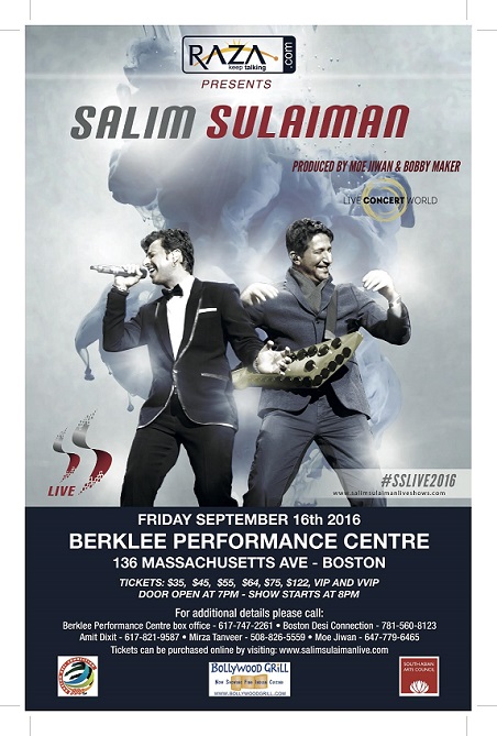 Salim Sulaiman Live In Boston