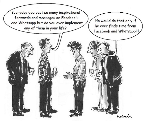 Cartoon: Facebook And WhatsApp