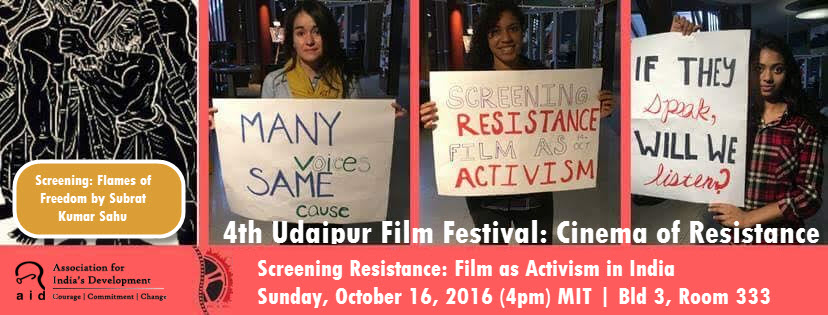 AID Boston & MIT Present “Screening Resistance: Film As Activism In India”