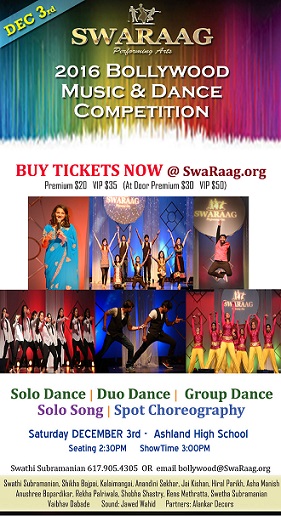 Swaraag's Thrilling Bollywood Music & Dance Competition 