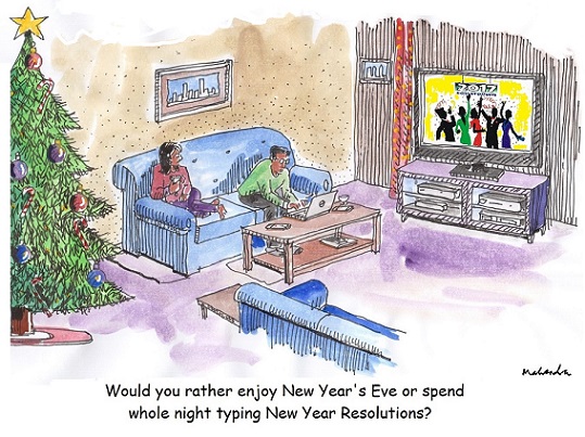 Cartoon: New Year Resolution