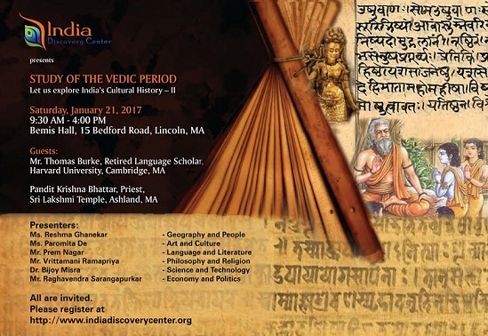 India Discovery Center To Sponsor 'Study Of The Vedic Period' Seminar 