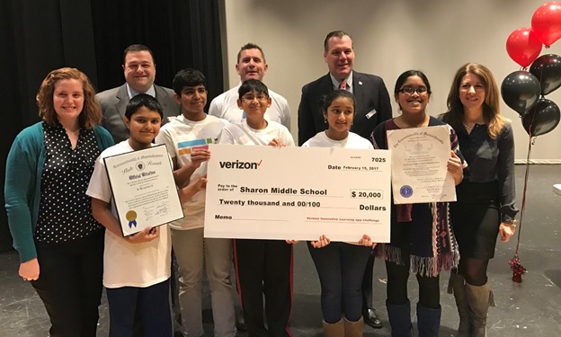 Sharon Middle Schoolers Are National Winners Of Verizon App Challenge
