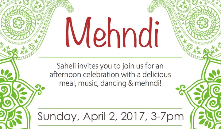 Dont Miss Sahelis Mehndi Celebration On April 2nd!