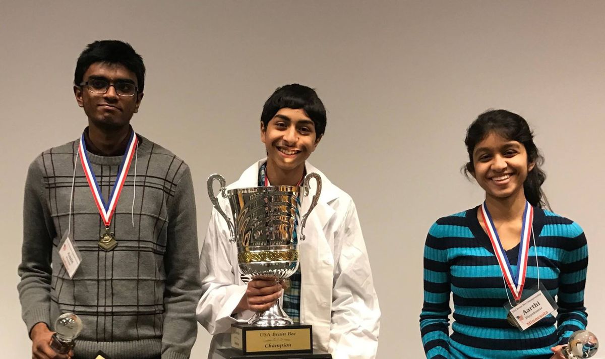 Wagle, Vijayakumar And Kannan Sweep  USA Brain Bee Championship