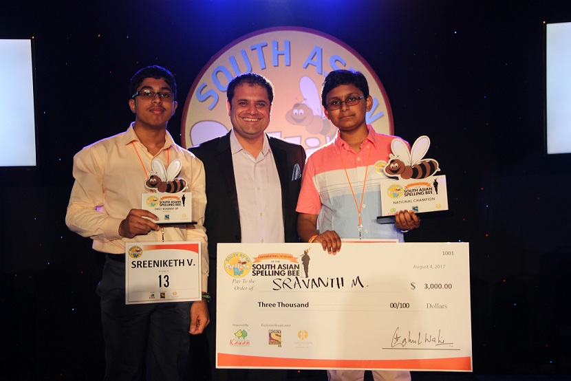 Sravanth Malla Wins 2017 South Asian Spelling Bee 