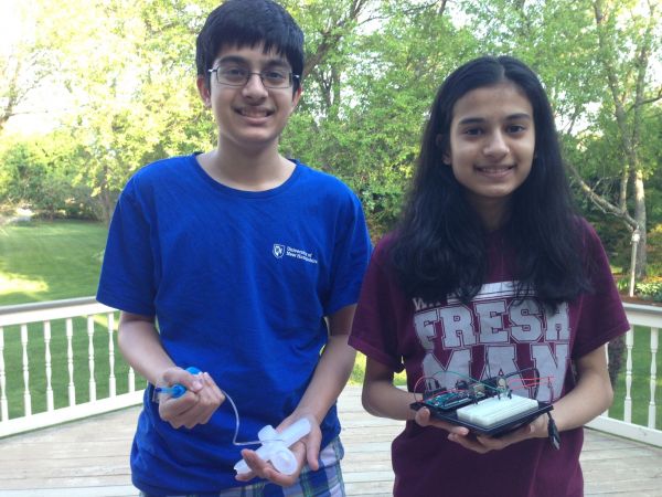 Alekh And Serena Beri Of Westford Build Soft-robotics Prosthetic To Help Ailing Grandmother