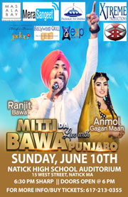 Ranjit Bawa & Anmol Gagan Concert In Boston