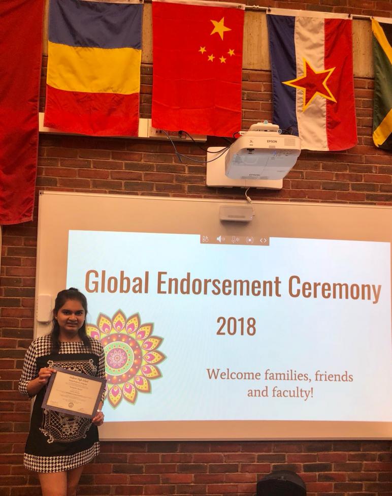 Neeharika Munjal Is Global Scholar