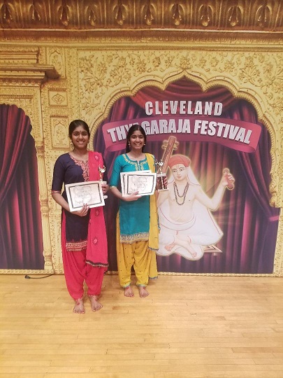 Rajan Sisters Win At The Cleveland Aradhana Dance Competition