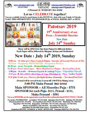 Satsang Center: Patotsav 2019