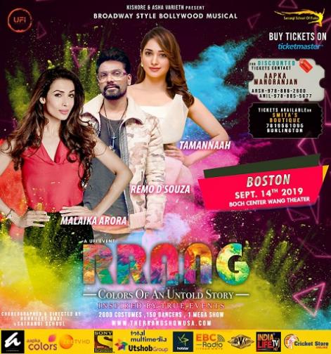 RRANG: A Broadway Style Large Scale Theatrical Bollywood Production