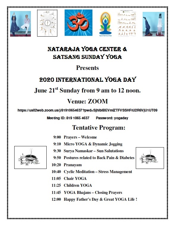 Satsang Center Presents International Yoga Day