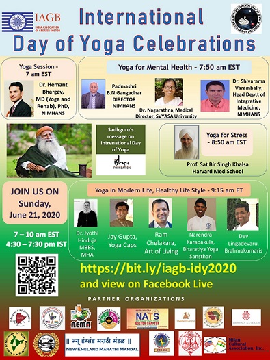 IAGB Celebrates The International Day Of Yoga With The International Community!