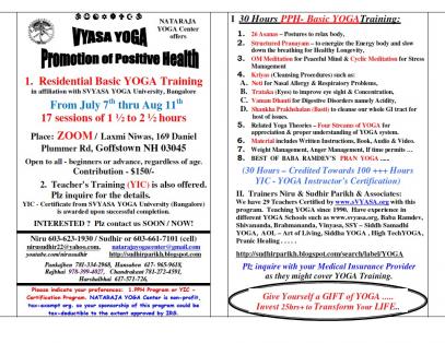 Vyasa Yoga: Promotion Of Positive Health