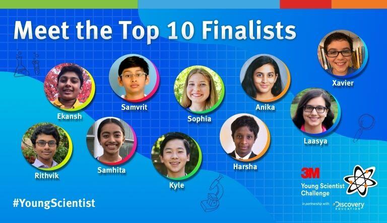 Seven Indian American Kids Named Among Ten 3M Young Scientist Challenge National Finalists