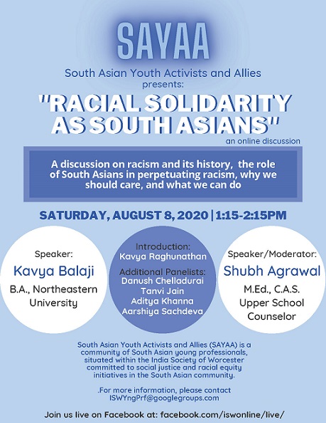 South Asian Youth Activists And Allies Presents 