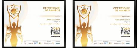 American India Foundation Wins 2020 CSR Health Impact Award