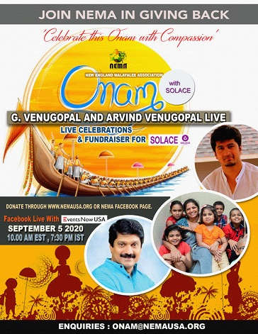 Join NEMA In Giving Back: Onam With Solace