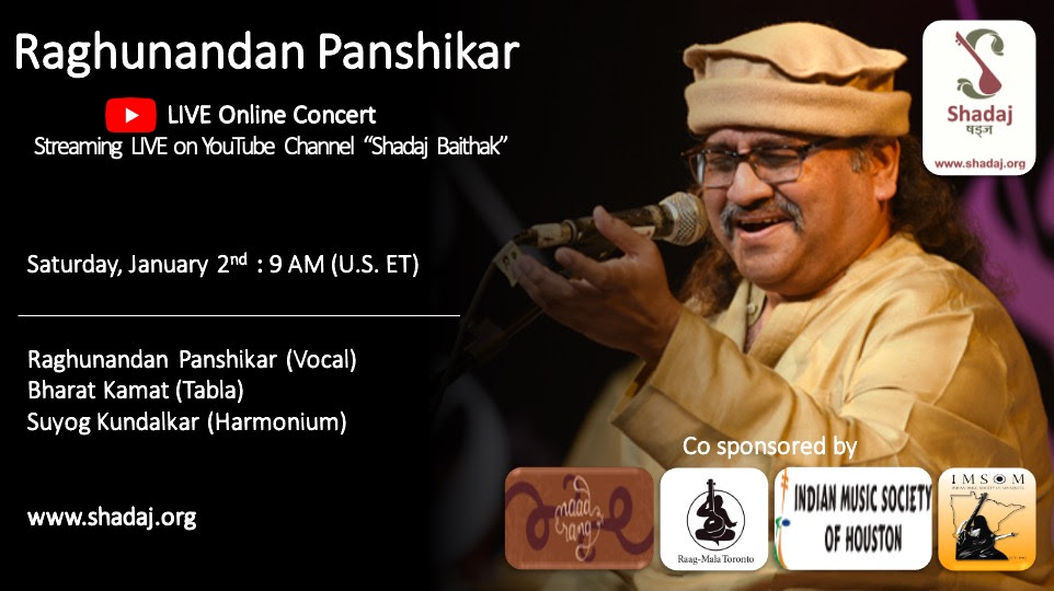 Shadaj: Hindustani Classical Vocal Concert By Raghunandan Panshikar