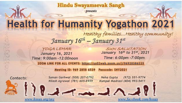 HSS Health For Humanity Yogathon 2021