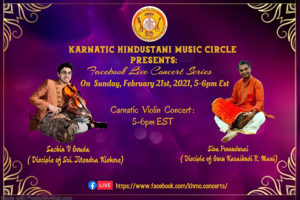 KHMC Concert - Sachin Gowda And Siva Ponnudurai