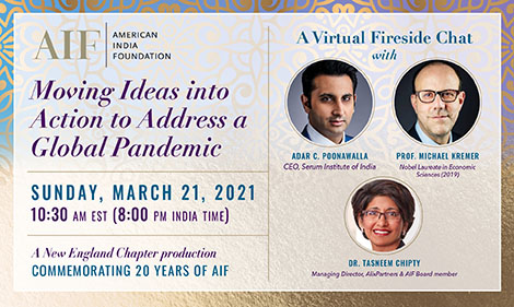 Adar Poonawalla On A Fireside Chat With Prof Michael Kremer At AIF's March 21st Event