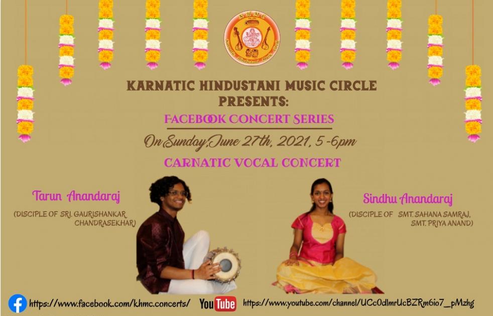 KHMC Concert - Tarun Anandaraj And Sindhu Anandaraj