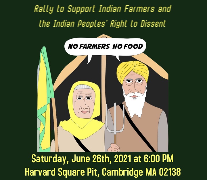 Rally To Support Indian Farmers And The Indian Peoples' Right To Dissent