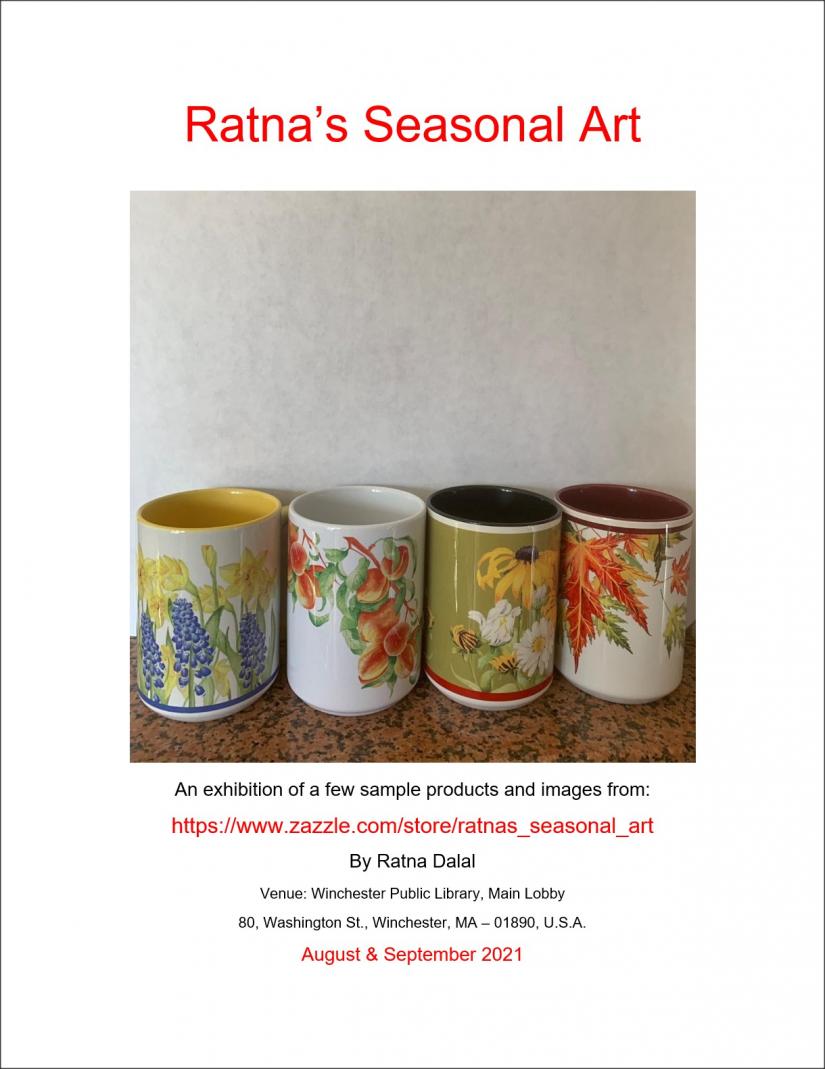 Ratna's Seasonal Art Exhibition At Winchester Public Library