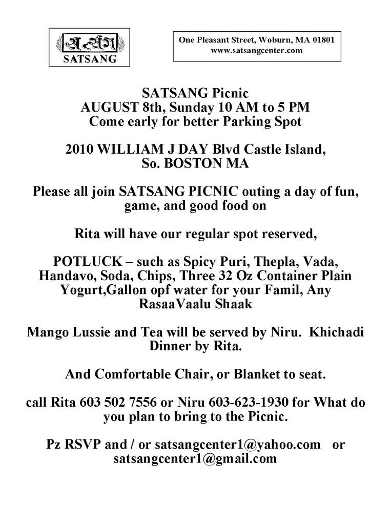 Satsang Picnic