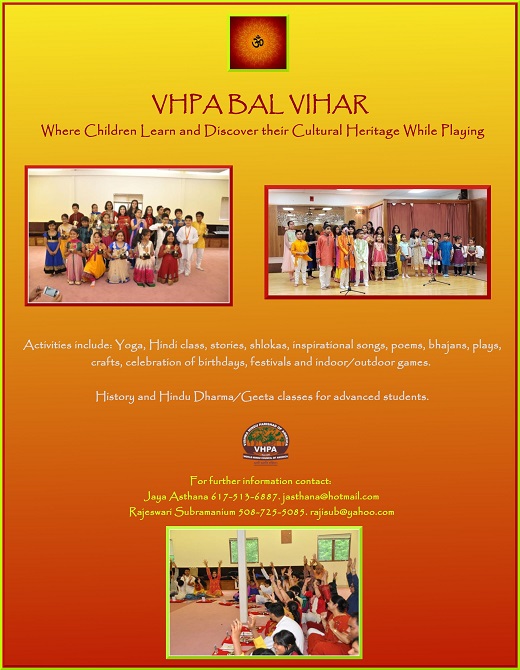 VHPA Bal Vihar Teaches Indian Cultural Values To Children